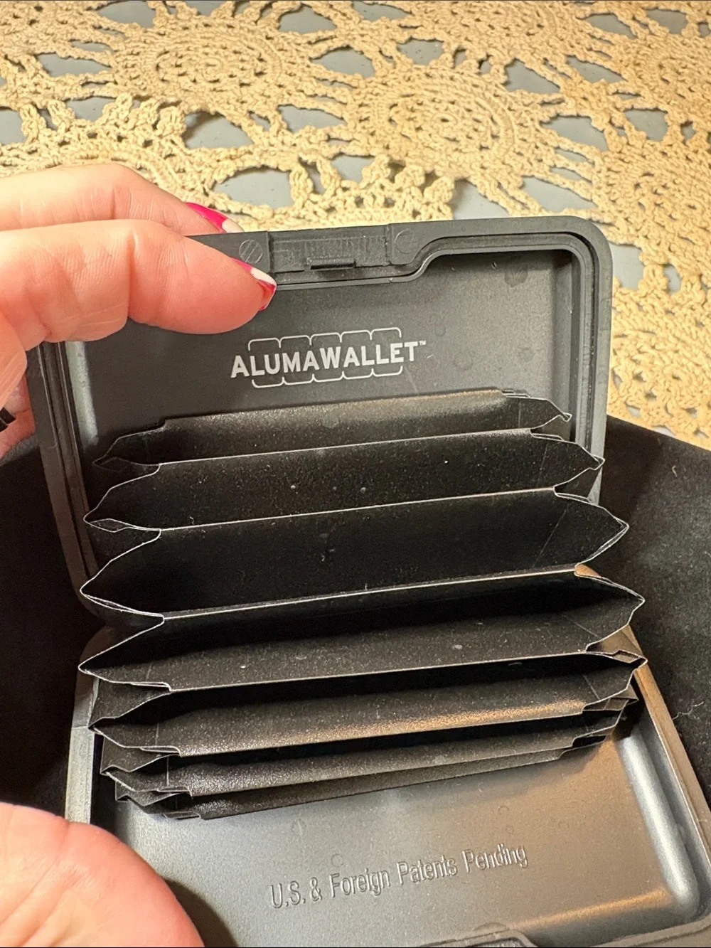 Slim Silver Alumawallet Metal Card Case